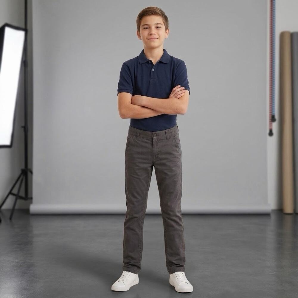 Boss Hugo Boss Slim Straight Leg Chino Pants Tan Boys Size 14